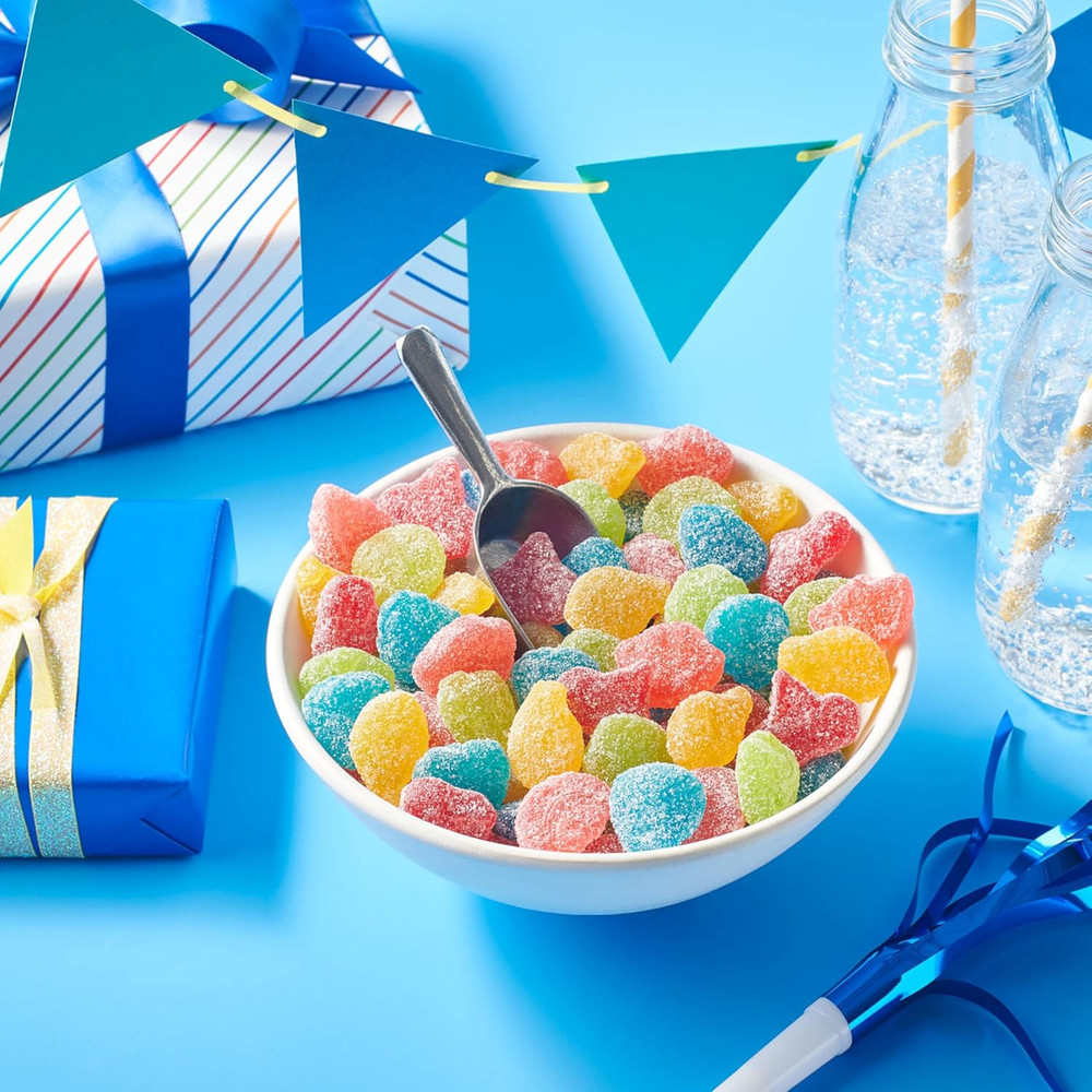 Sour Gummies Assorted Fruit Flavored Candy Bag, 6.5 oz