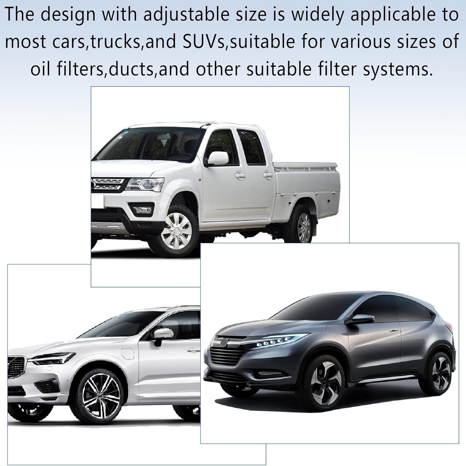 Oil Filter Wrench with Strap Wrench,Adjustable Oil Filter Removal Tool for 60mm-