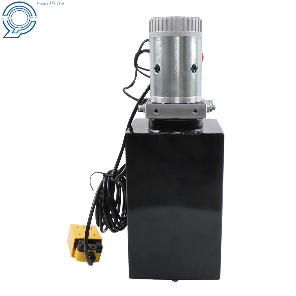 15Quart 12V DC Dump Trailer Pump Double Acting Hydraulic Power Unit