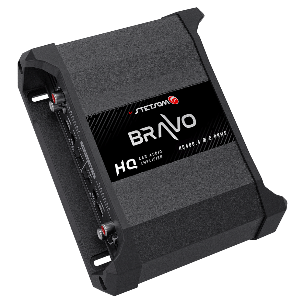Stetsom Bravo HQ 400.4 - 4 Channels Amplifier, 400w RMS, Variable Crossover