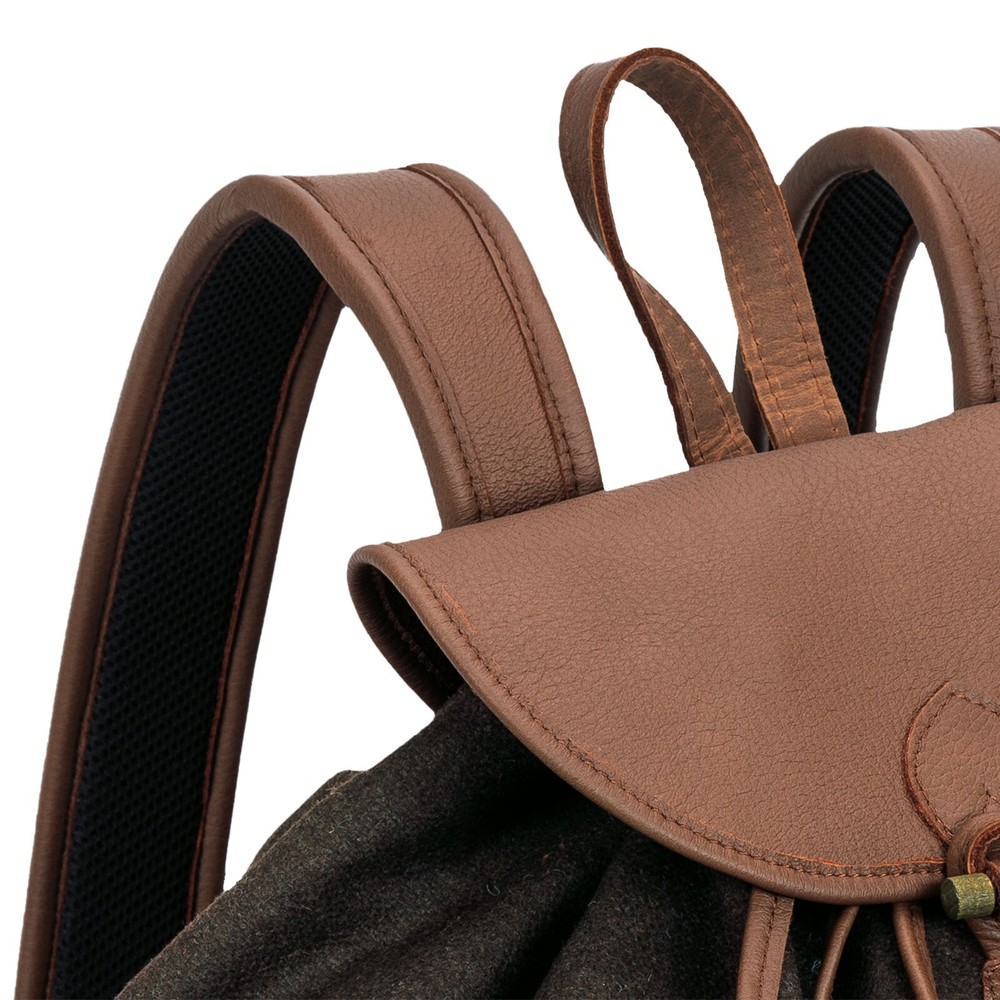Akah Backpack "Loden De Luxe" With Elk Leather