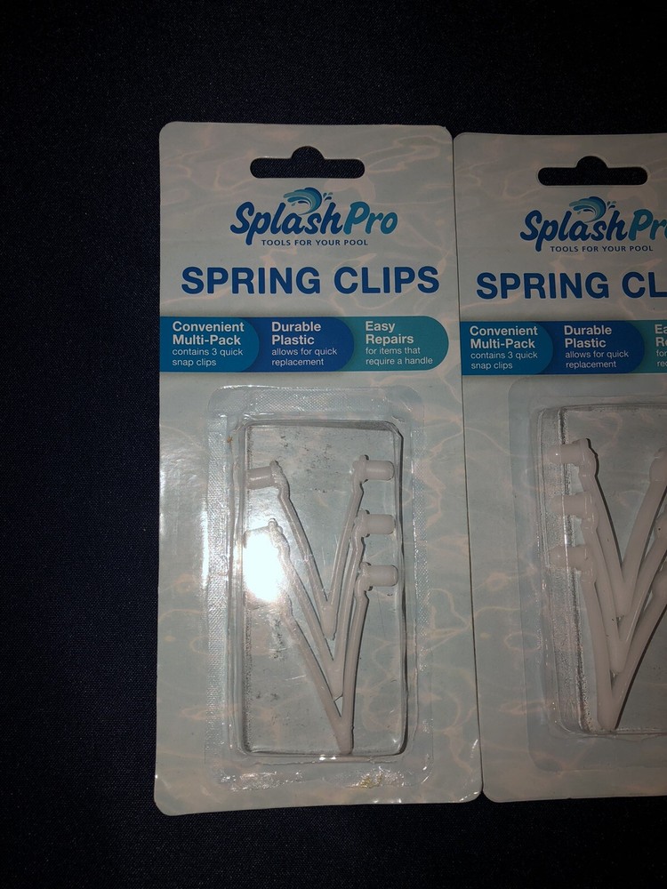12 Pool Master SplashPro Pool Adapter Spring Clips Fits Quick Change Handles