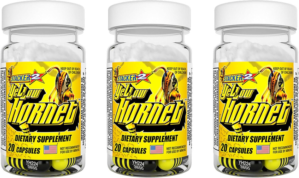 YELLOW HORNET (3) 20CT. BOTTLES