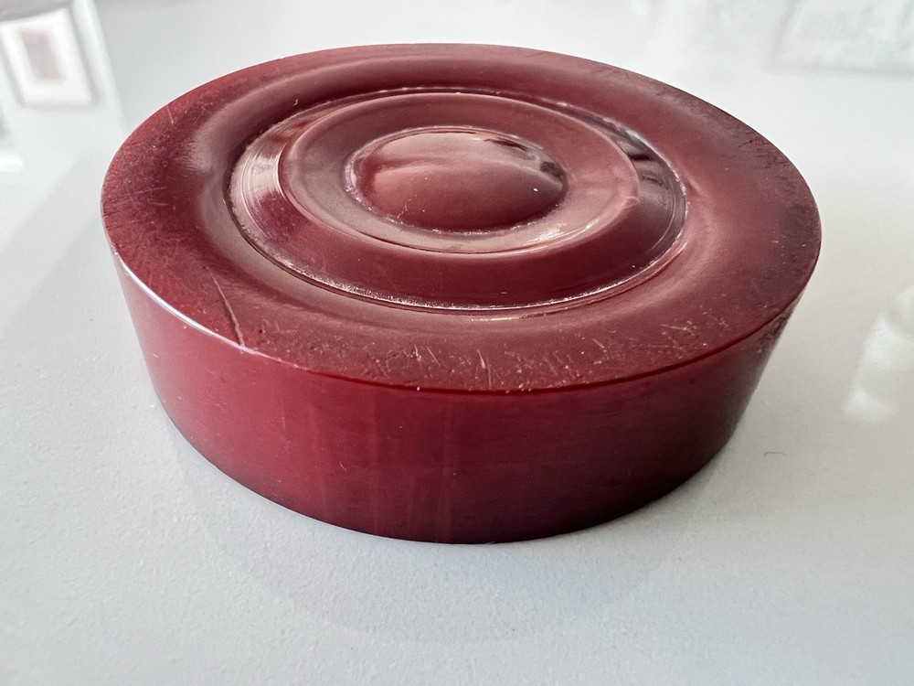 VTG Bakelite Catalin Backgammon Checker 1.75in Replacement Cherry Red 20g