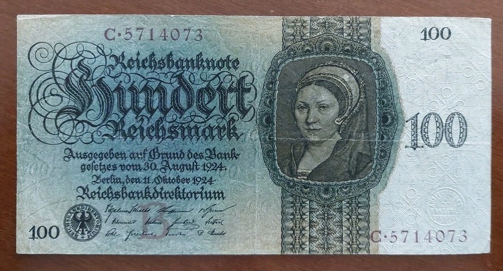 1924 Germany 100 Marks