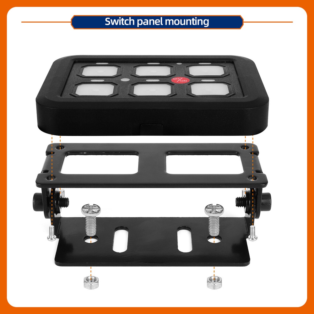 6 Gang Switch Panel Light Electronic Relay Control System Marine Boat Camper