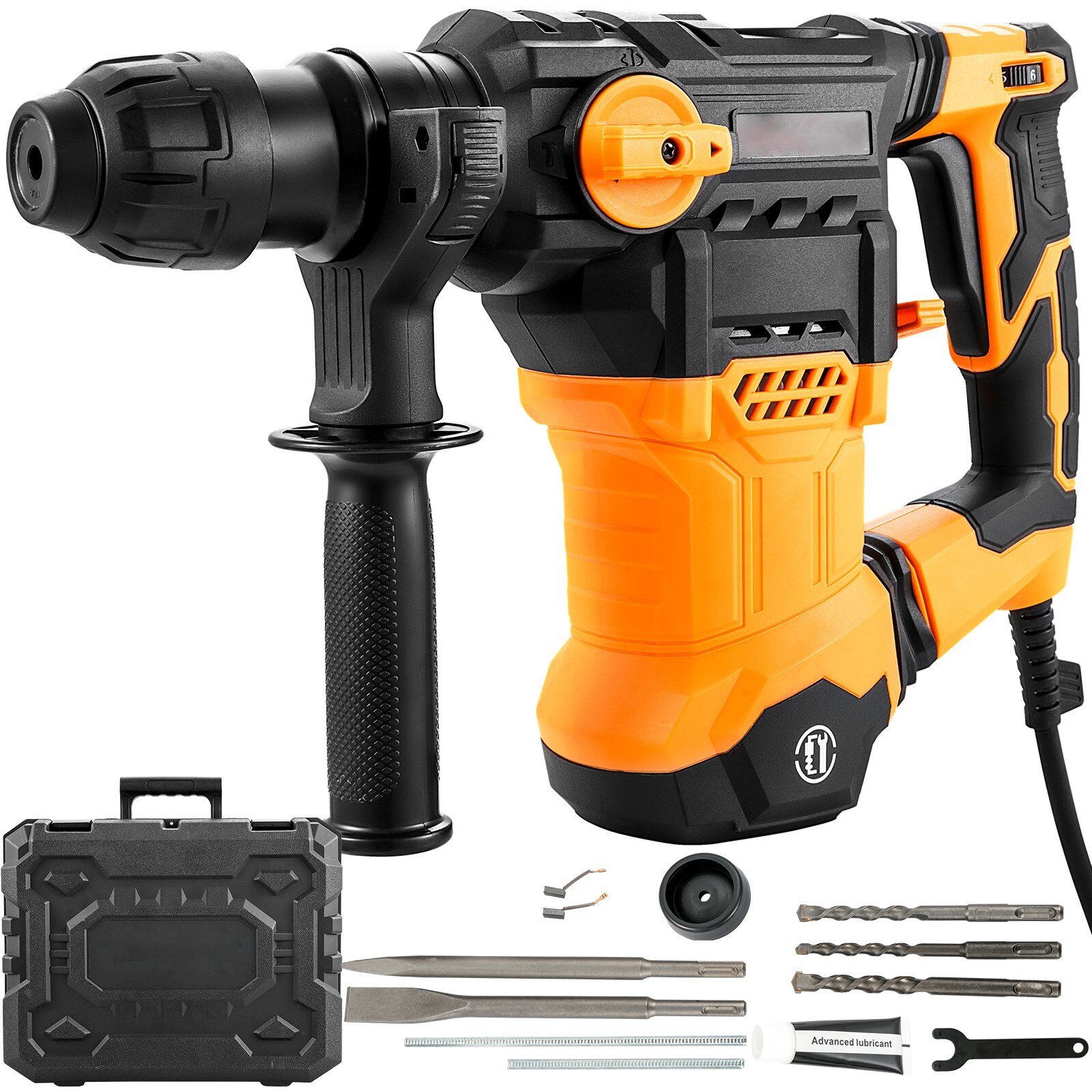Rotary Hammer Drill Corded Drills 1-1/4" 4 Modes SDS-Plus Chipping Hammers