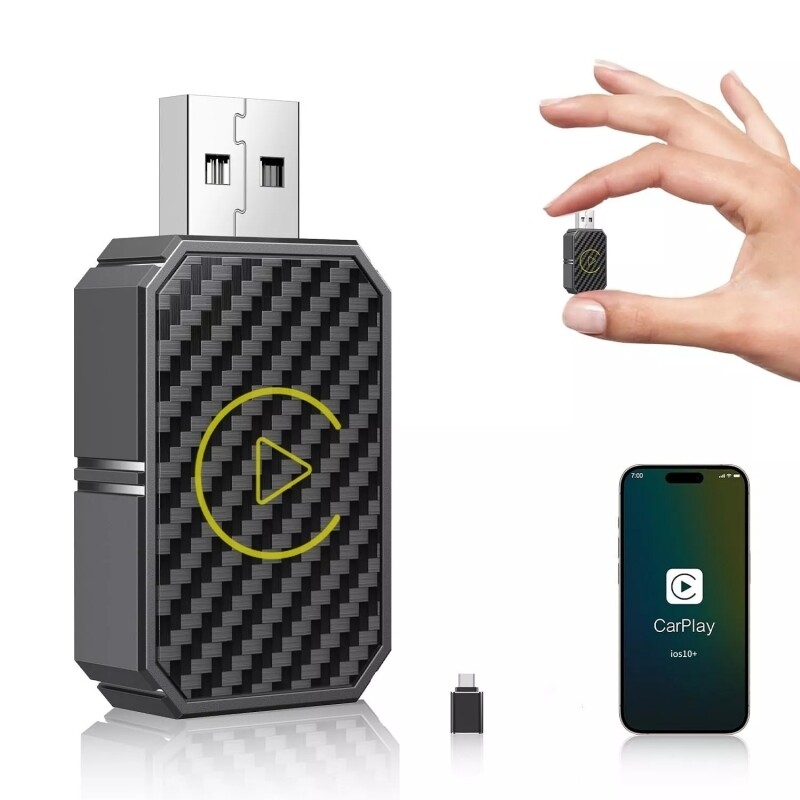 Wireless CarPlay Adapter USB Dongle For iPhone Apple Wireless Carplay Plug Play