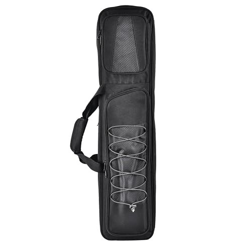 Lightweight 4x5 Pool Cue Case, Padded Billiard Stick Holder with Multi Pockets &