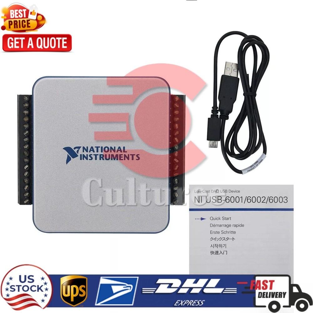 NEW National Instruments USB6002 USB-6002 13 DIO USB Multifunction I/O Device