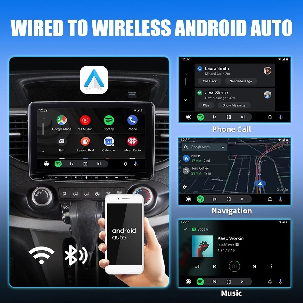 2026 5G Wireless CarPlay Adapter For iPhone Android Wireless Dongle Plug ＆ Play