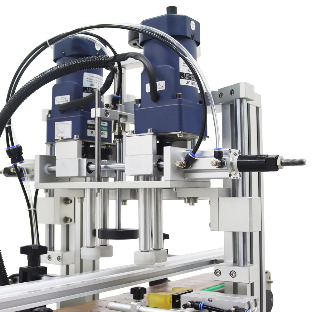 110V Automatic Desktop Chain Conveyor Table Capping Machine Φ2.63"-4" Bottle Cap