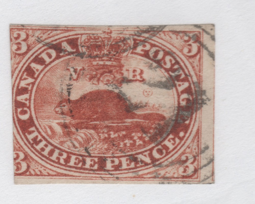 CANADA #4a used Brown Red 4 ring #21 FINE