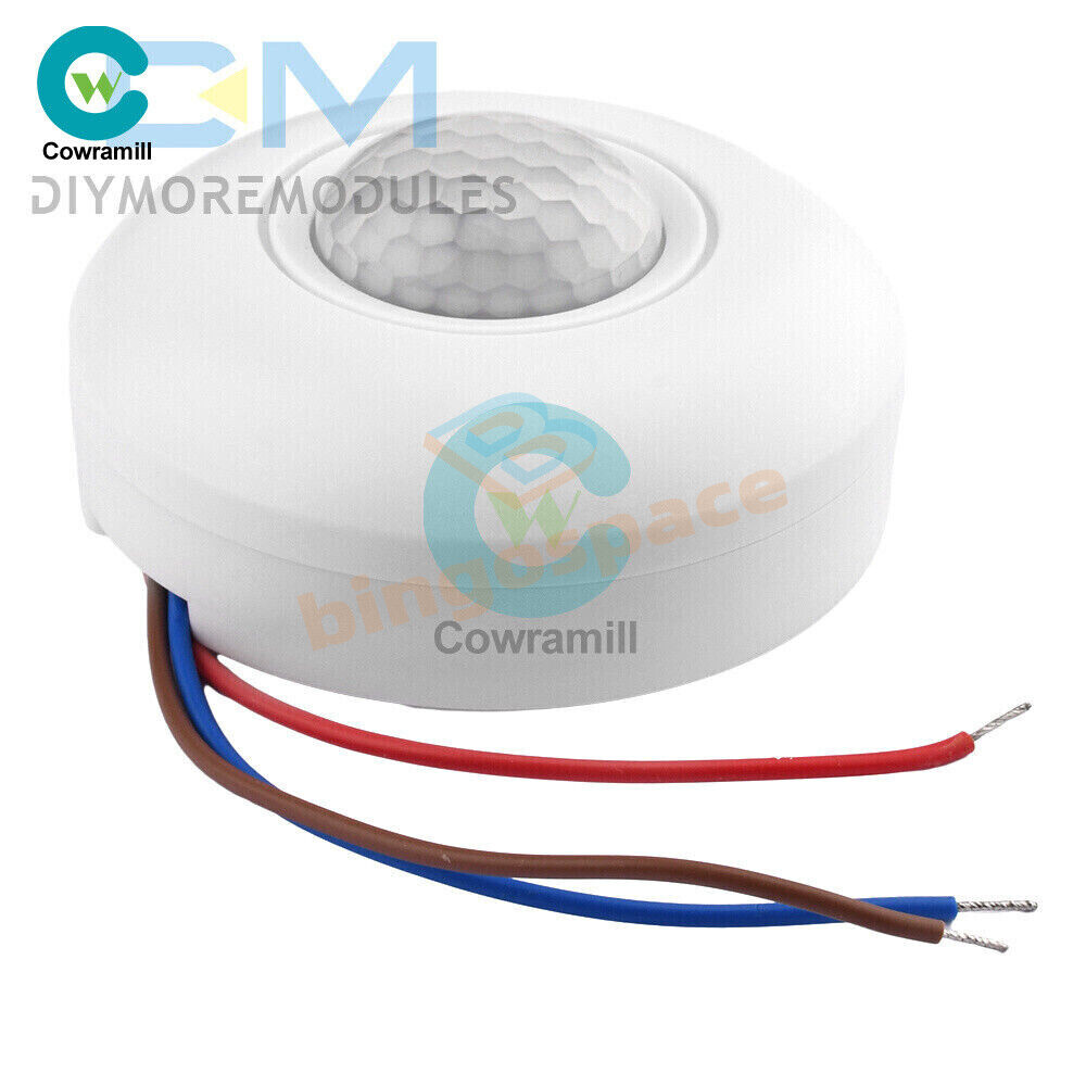AC85-265V Infrared PIR Motion Induction Sensor 360° Detection For Ceiling Light