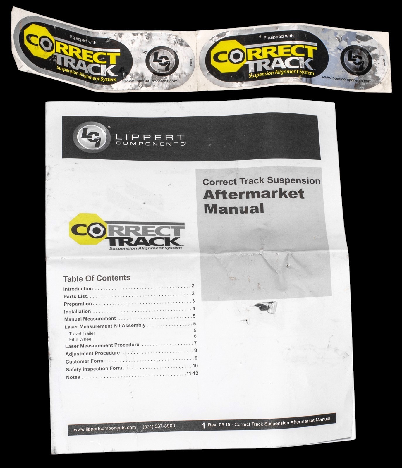 Correct Track 87220 Double Axle Alignment Kit Dual Tandem Trailer RV Camper