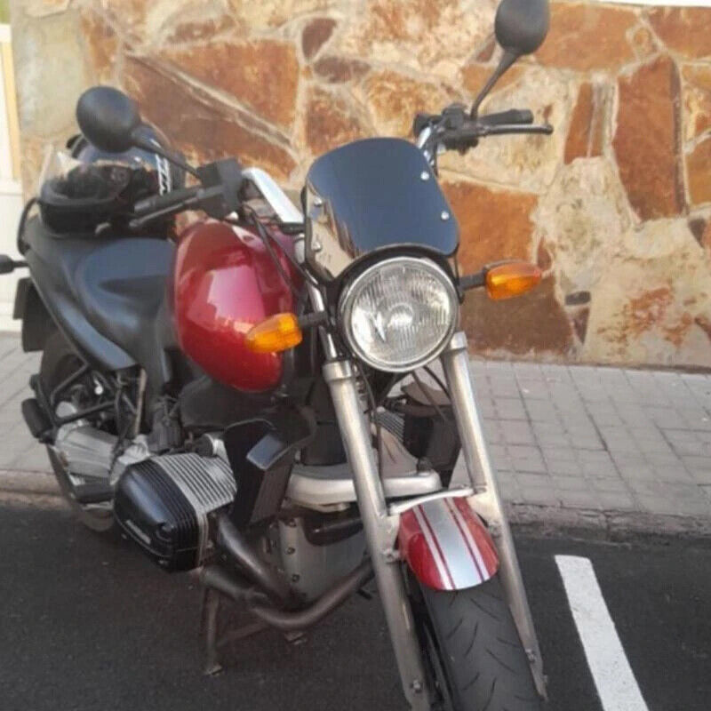 Motorcycle Headlight Windshield Windscreen Universal For 5-7'' Round Headlight