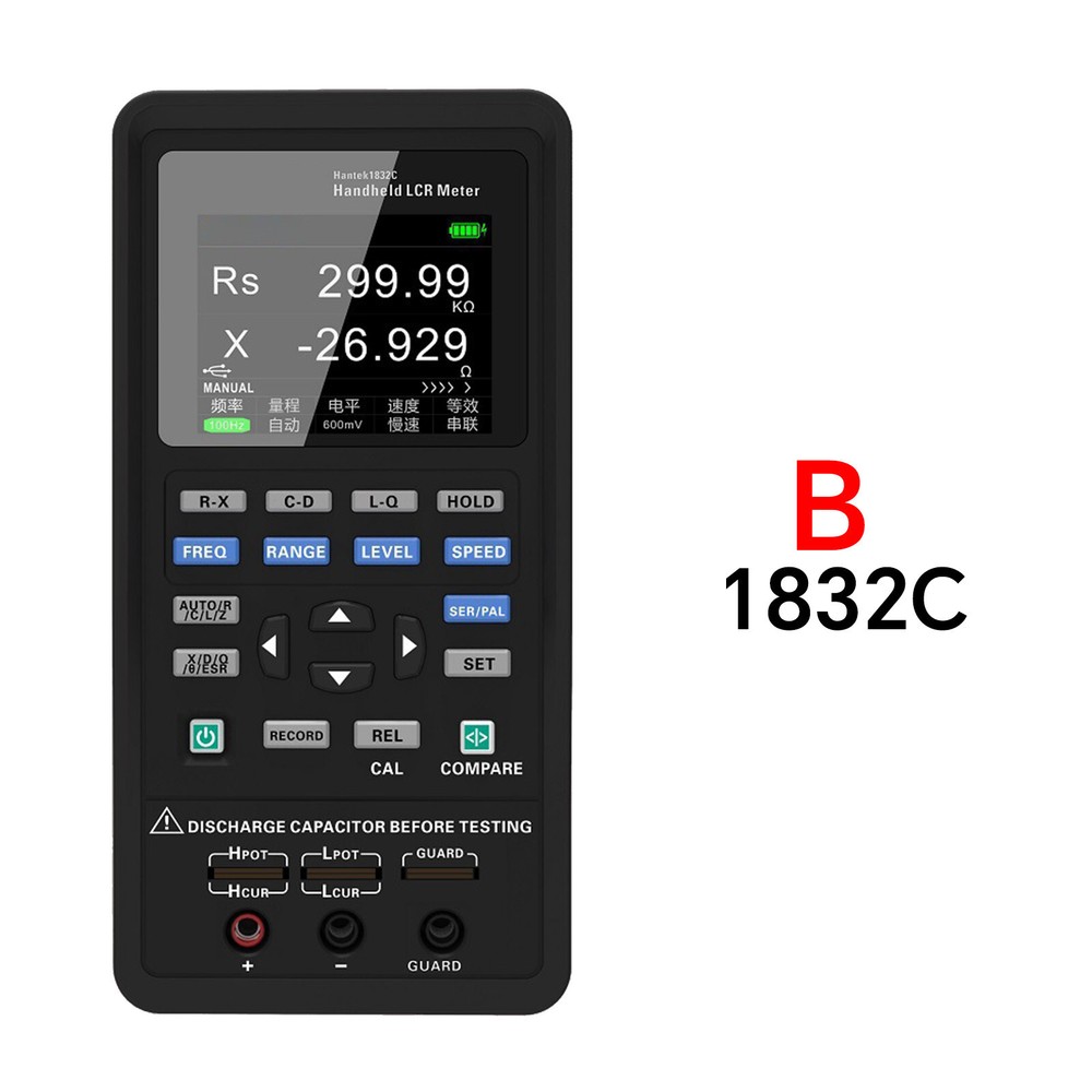 Optional Hantek 1833C 1832C LCR Meter TFT LCD HD Display for Capacitance Test