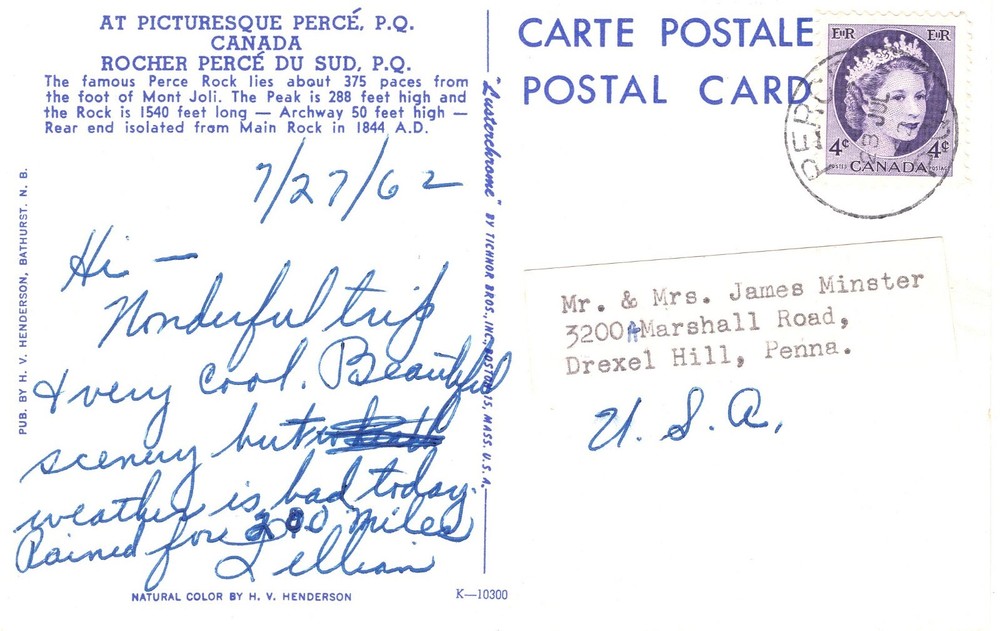 AT PICTURESQUE PERCE, P.Q., CANADA - PC6640