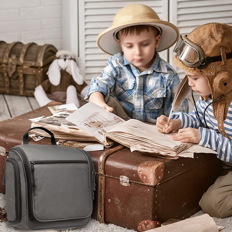 Waterproof Large Travel Toiletry Bag - Hanging Cosmetic Organizer Wet Dry