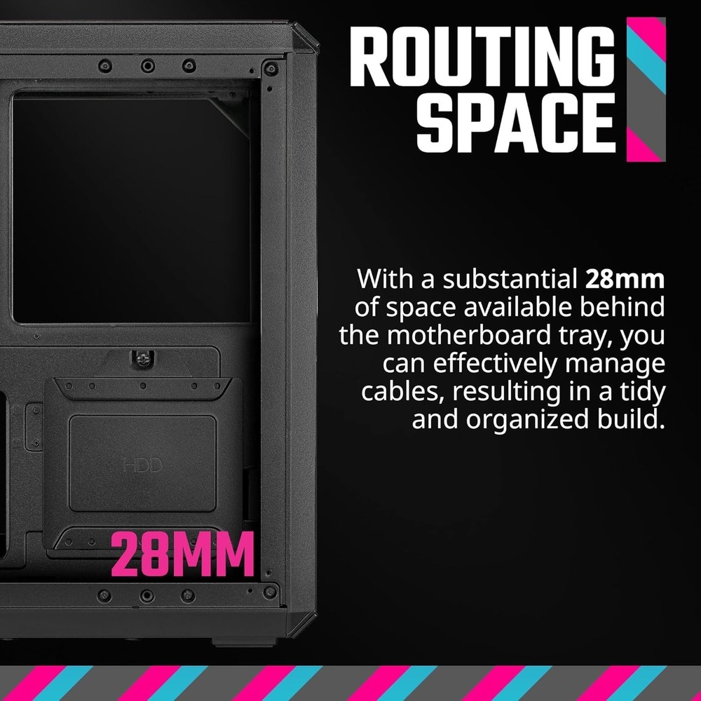 Magnetic Dust Filter Micro-ATX Tower with USB 3.2 Gen 2x2