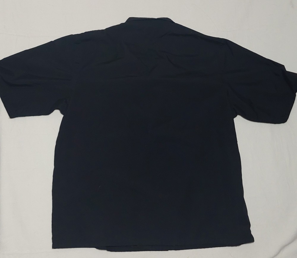 Happy Chef Double Breasted Coat Black Large EUC