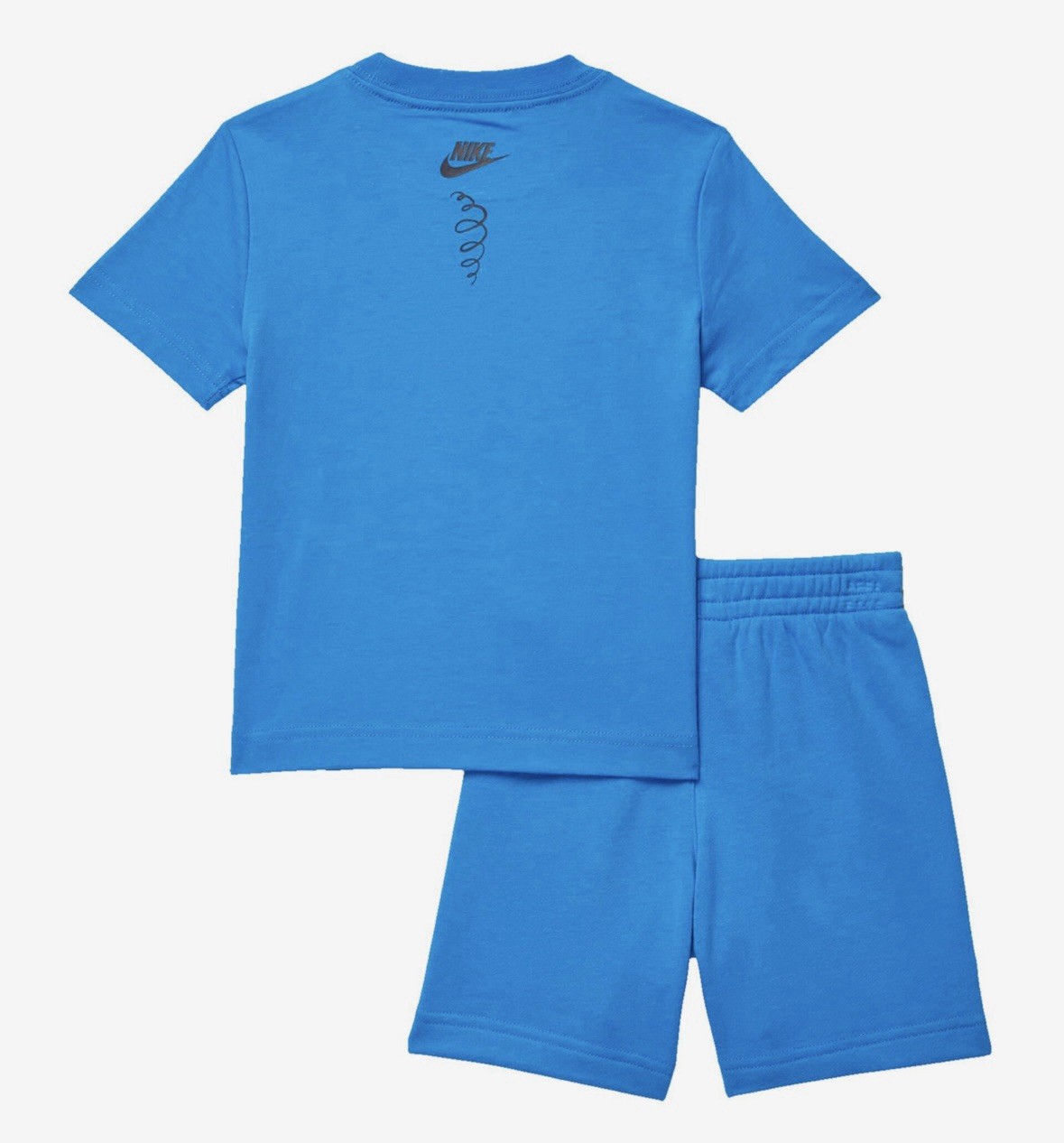 NEW NIKE Kid's NSW Biosphere 2 Piece Outfit Tee Top & Short Set Boys Blue Size 6