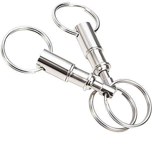 Quick Release Pull Apart Valet Keychain Accessory Detachable for