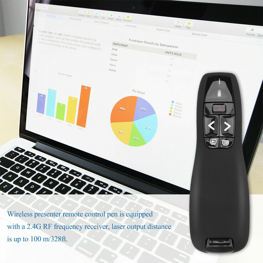Wireless USB PPT Presenter Powerpoint Clicker Presentation Remote Control Pen