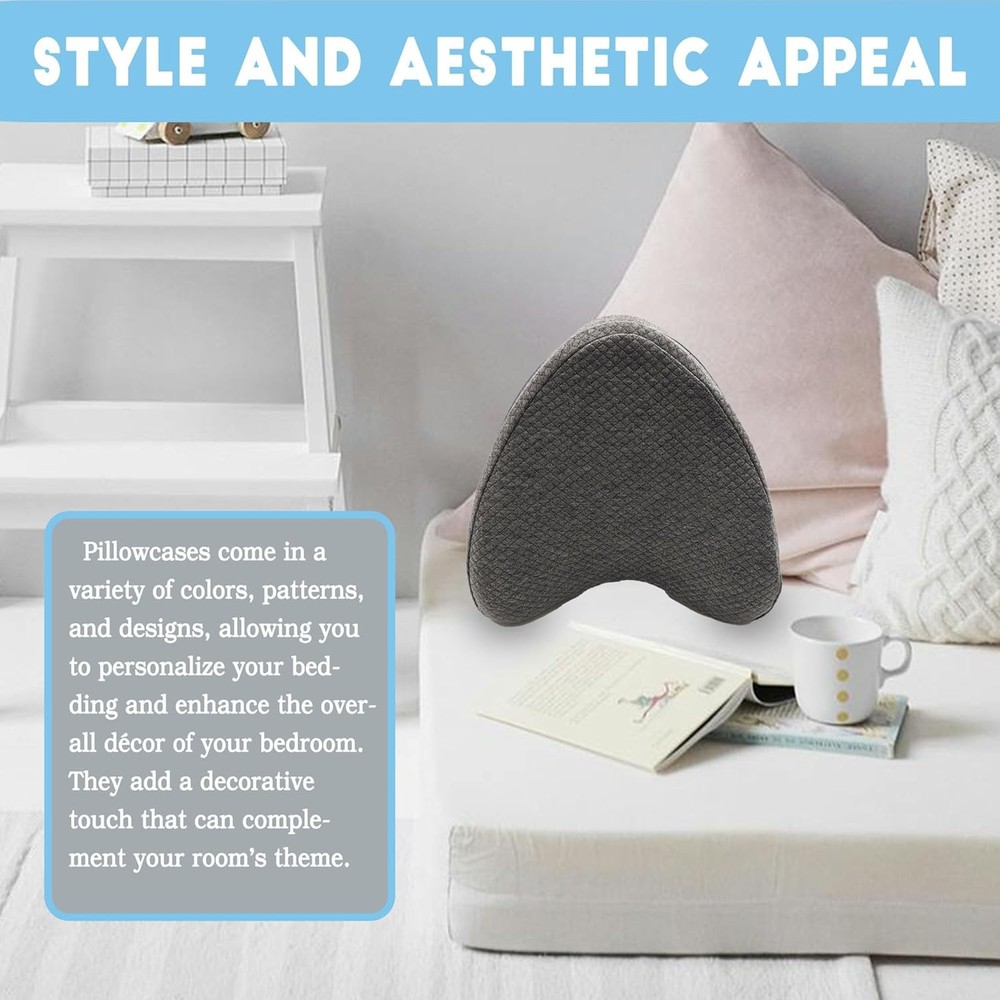 Pillowcase for Contour Memory Foam Side Sleeper Support Pillow, Pillowcase