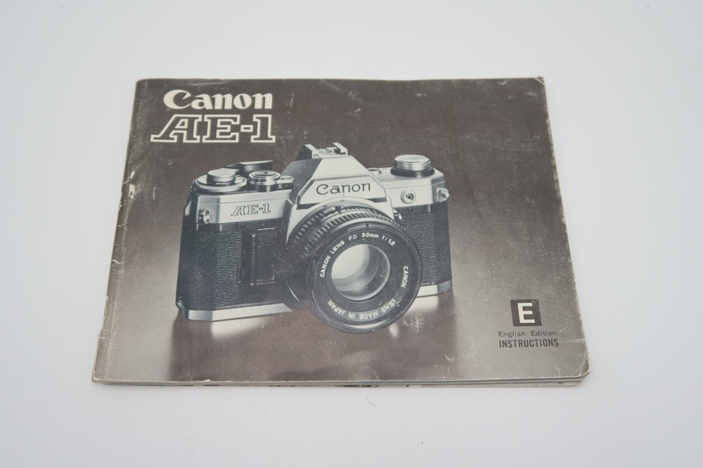 Canon AE-1 - Camera Instruction Book Manual