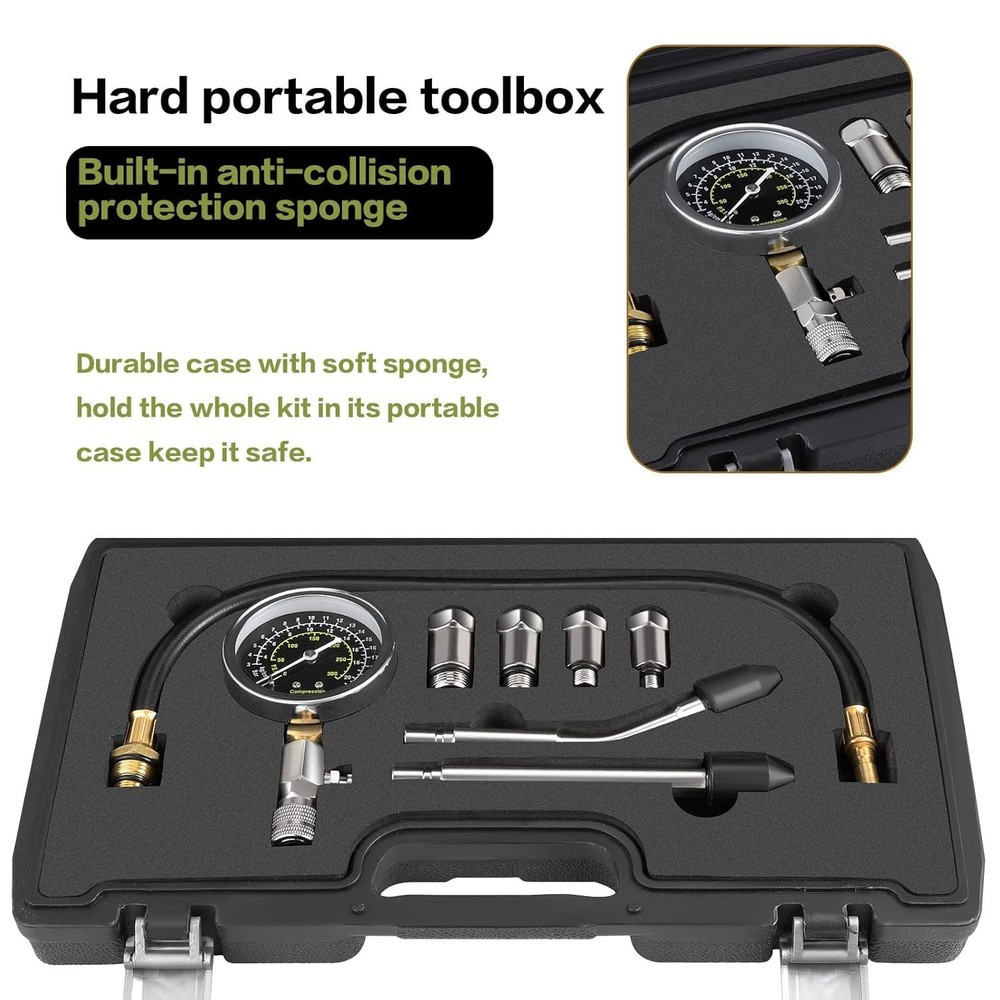 Compression Tester Compression Tester Petrol Compression Gauge, Engine Com...