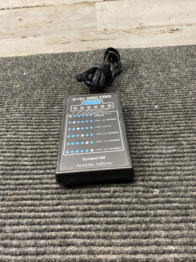 Used D-101 Analyzer RJ31X, Dynatel 3m Analyzer