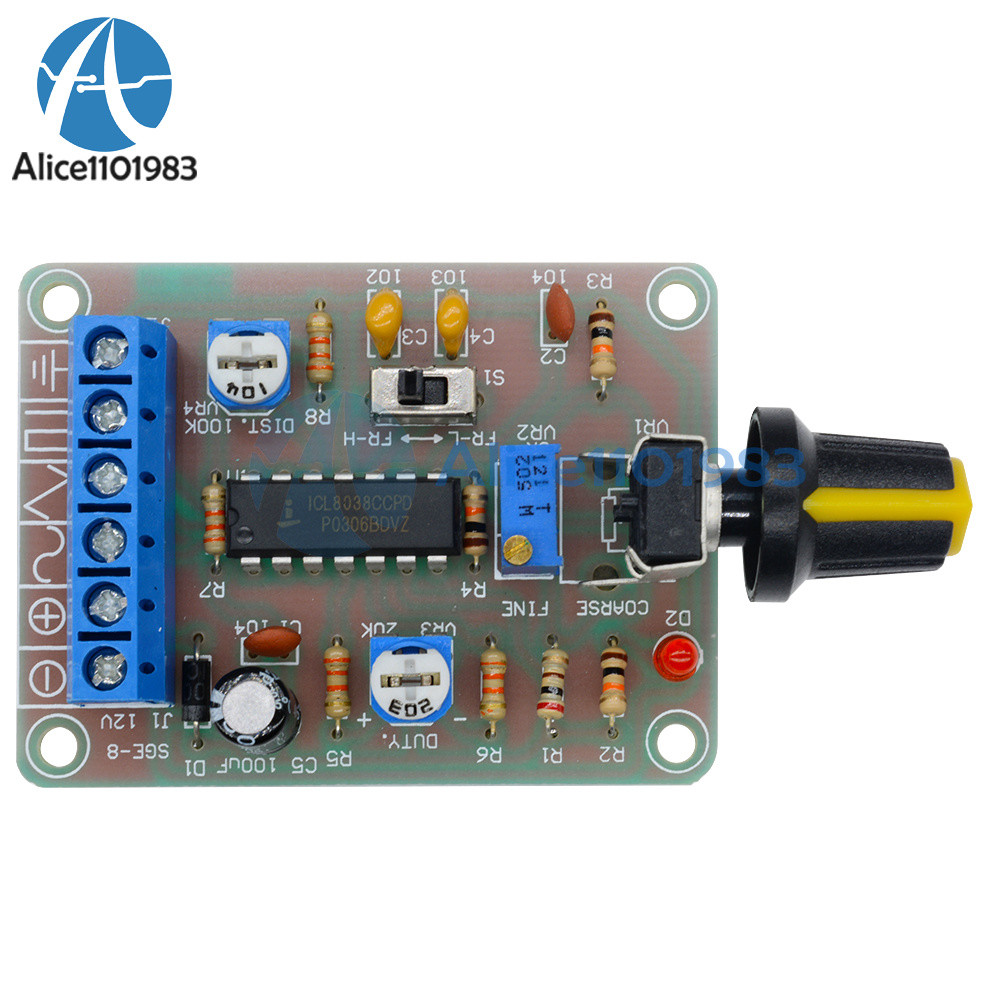 ICL8038 Monolithic Function Signal Generator Module Sine Square Triangle Welded