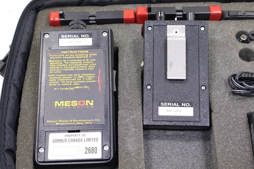 Meson Fiber Optics Power Meter & Source Testing Kit