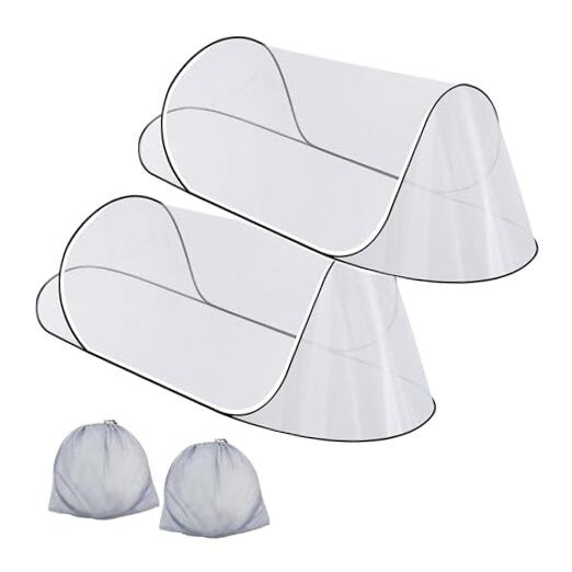 Pop-Up Mosquito Net, 200 * 80 * 56 Large Size Net Ultra Light Foldable 2 Pack
