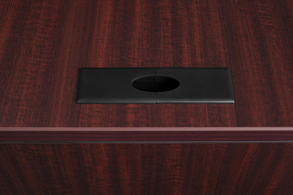 Mahogany Regency Return Shell Desk - 47" Legacy Design