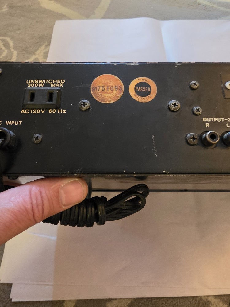 Vintage Numark EQ2600 Stereo Frequency Equalizer *Untested*