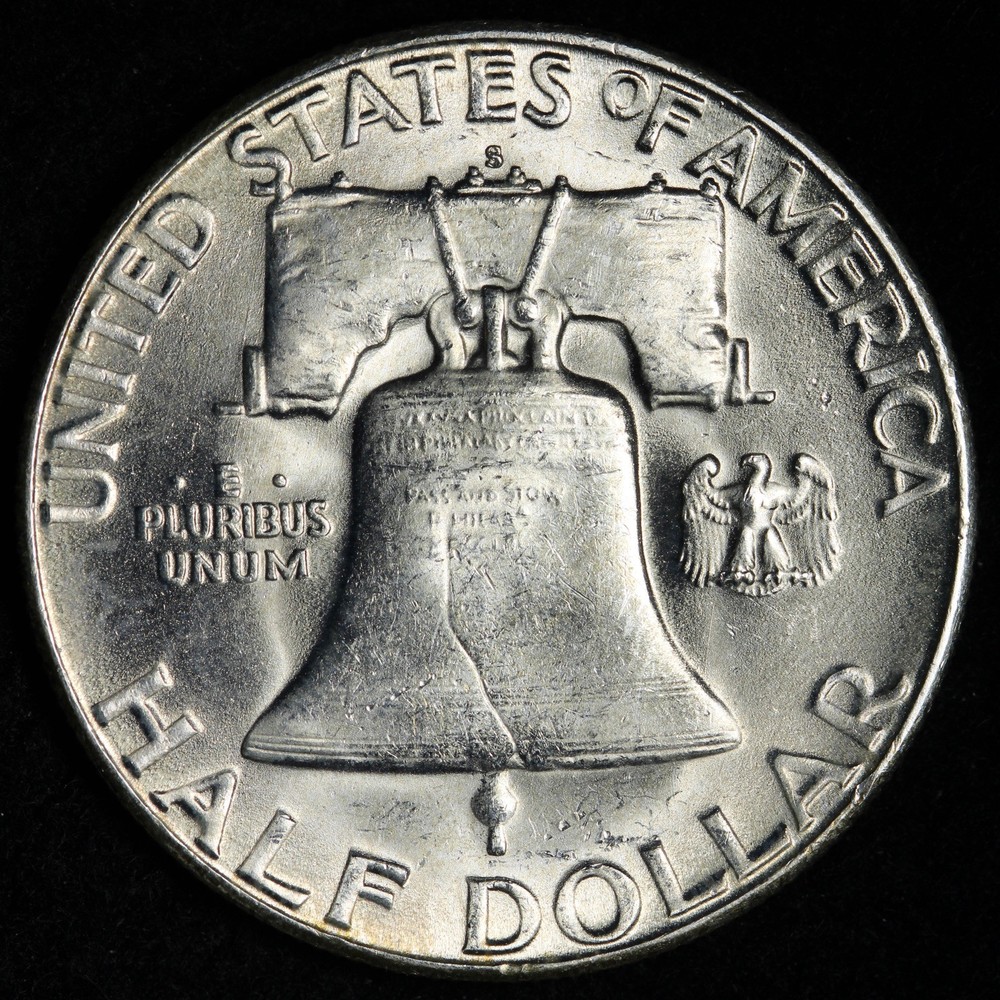 1952-S Franklin Silver Half Dollar GEM BU *UNCIRCULATED* MS E389 TKME