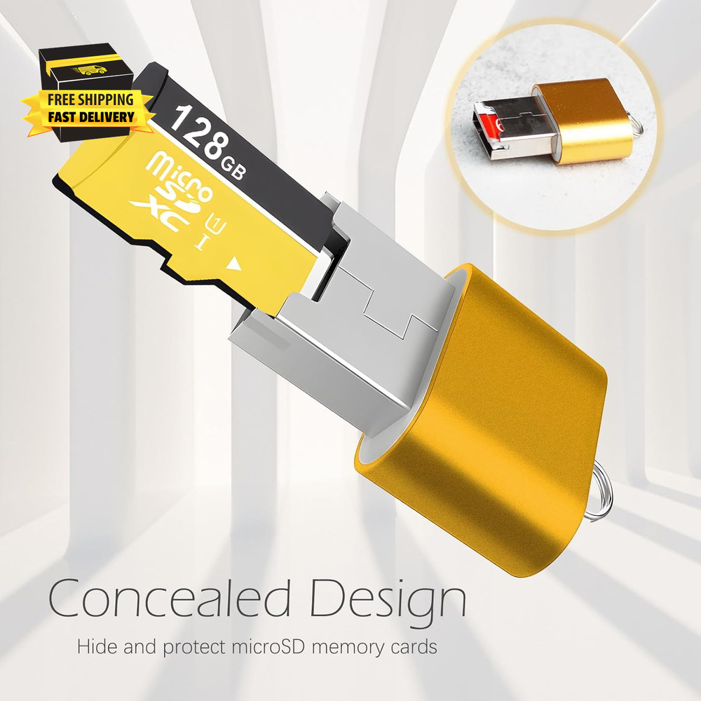 [3 Pack] Micro SD Card Reader for Android,Micro SD Card to USB Adapter, TF Card