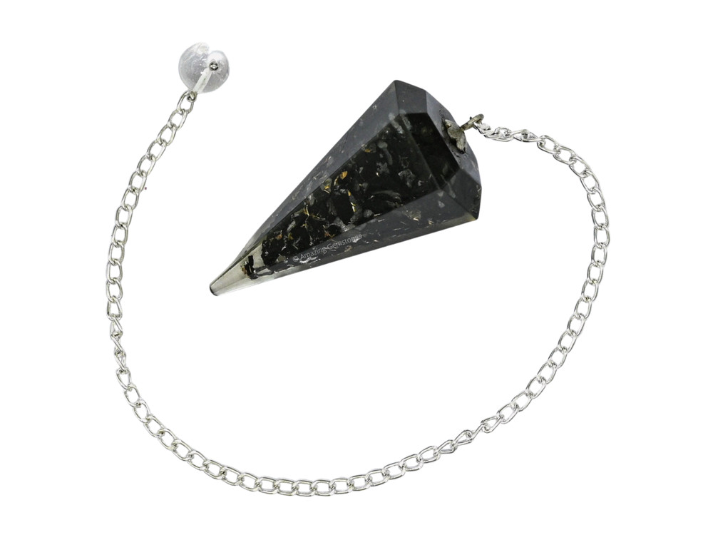 Black Tourmaline Orgone Pendulum