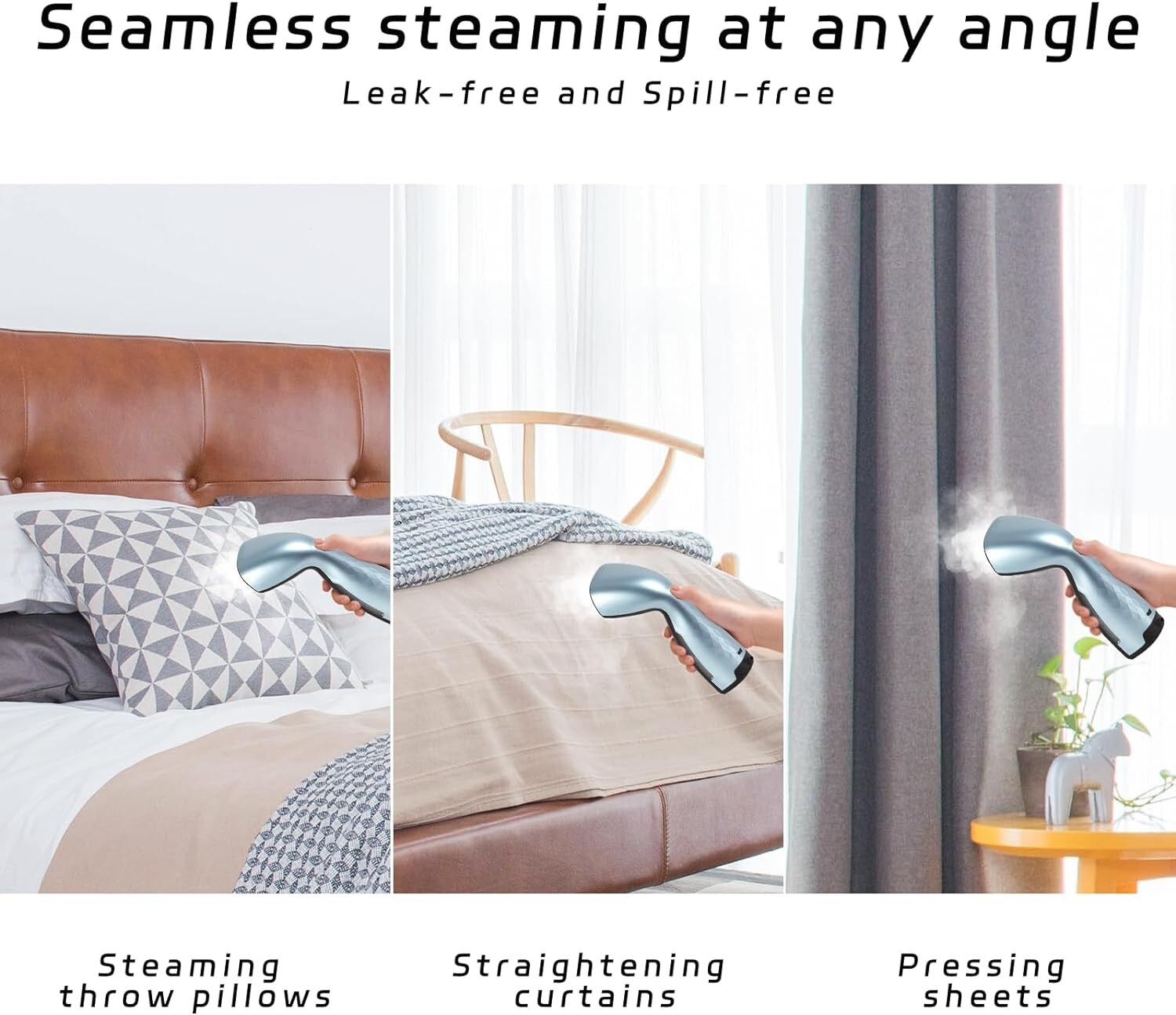 Portable travel clothes steamer Metal Steam Head, 110ml tank Capacity 900W/110V