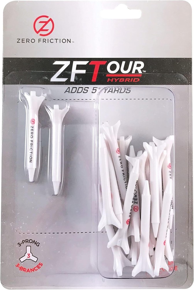 ZF Tour Golf Tees - 20 Pack for Professional-Level Gameplay