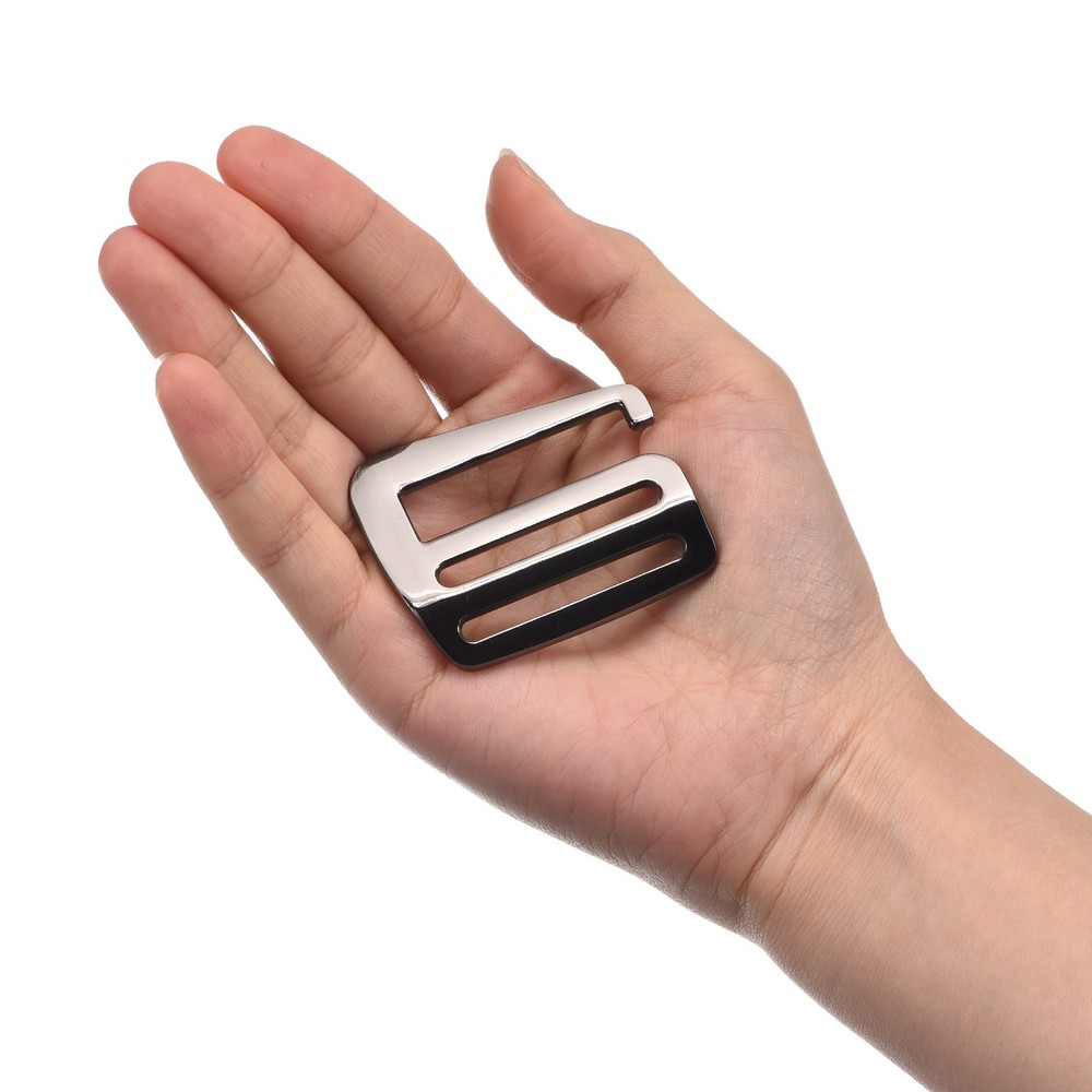 1.5" Webbing Release G Hook Buckle Adjusters for Backpack Strap, 4Pcs Dark Grey