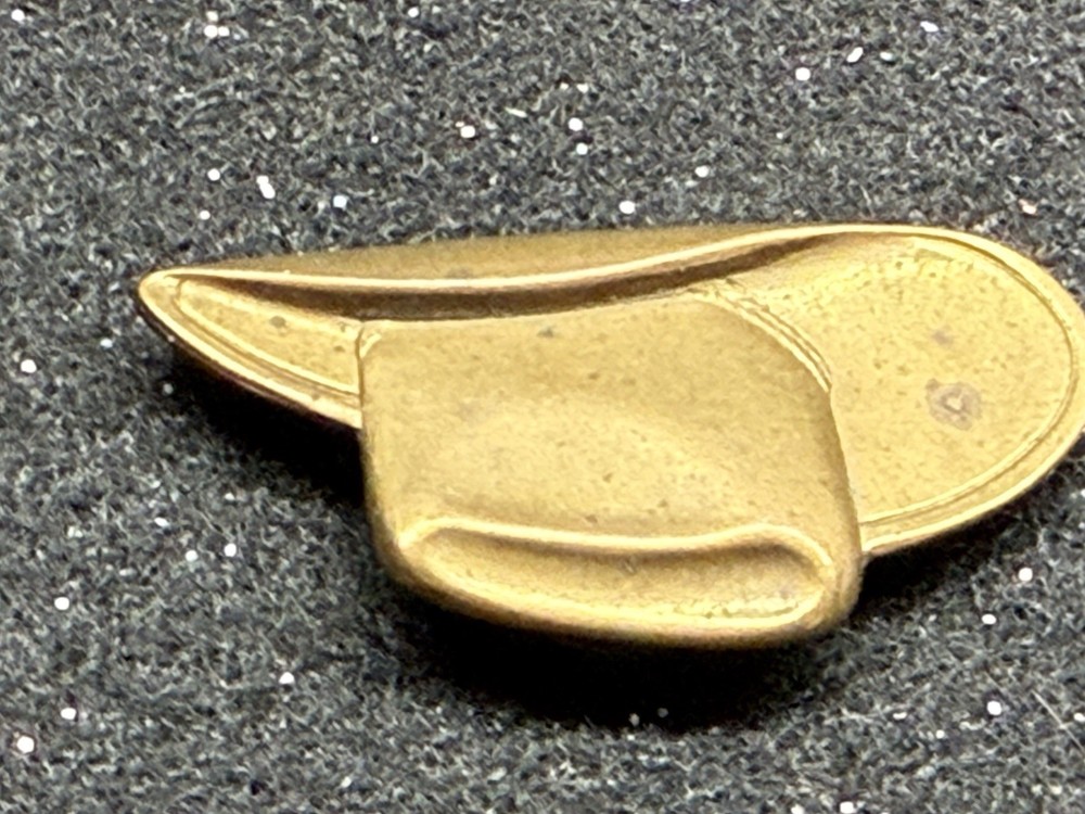 Brass Cowboy Hat Button Cover