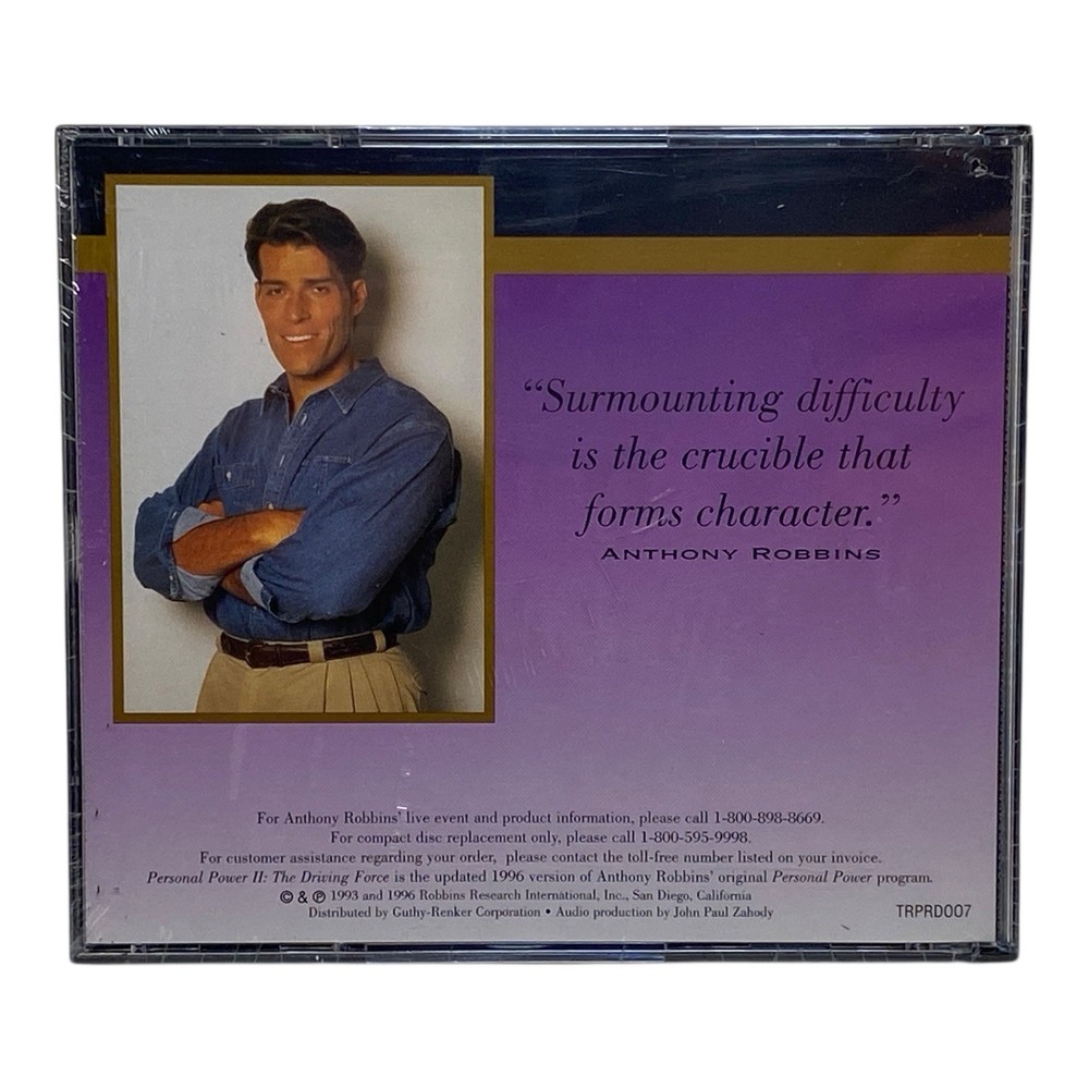 Anthony Robbins Personal Power II #6 Moving Beyond Procrastination... NEW CD