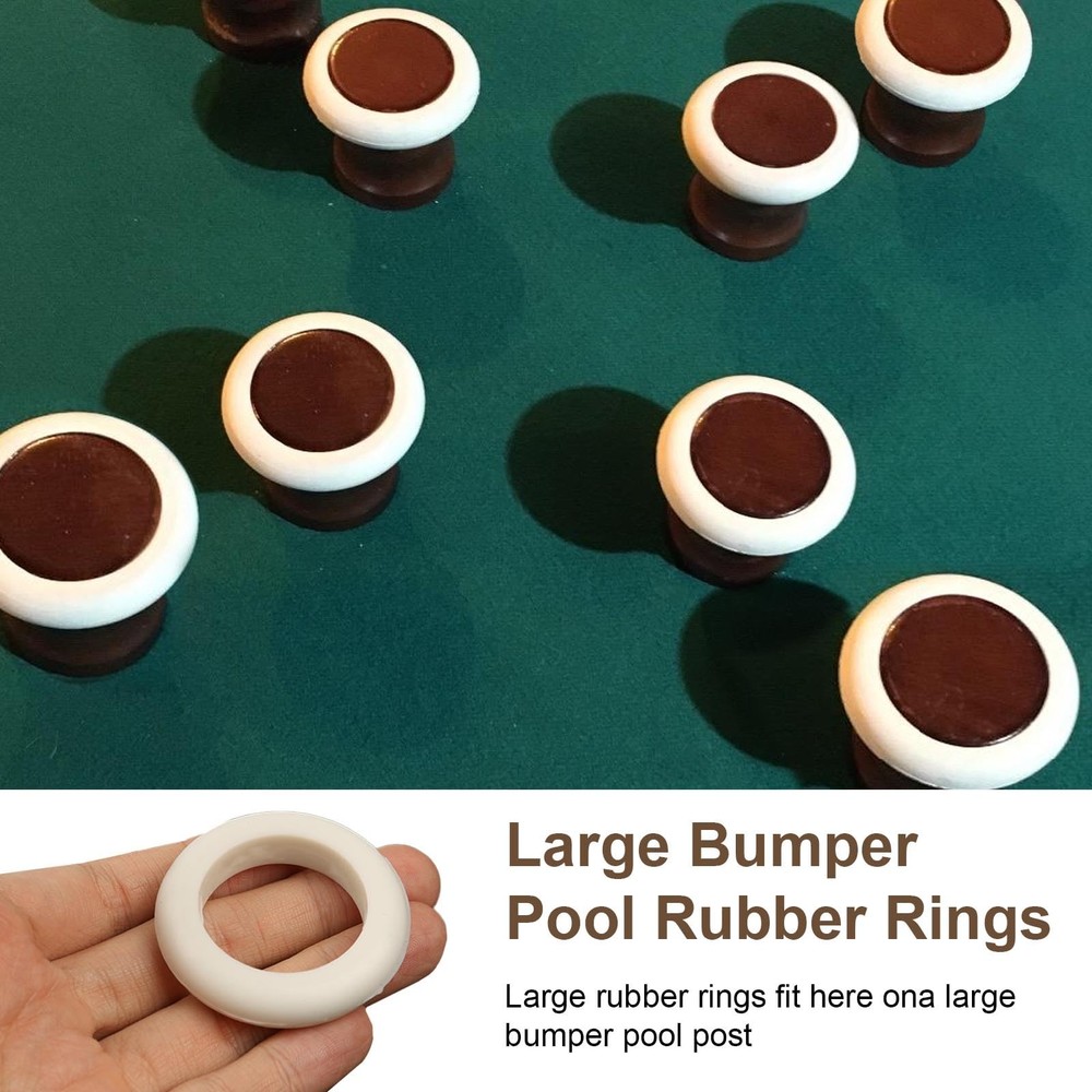 Bumper Pool Table Rubber Rings Replacement Parts 12 Pack
