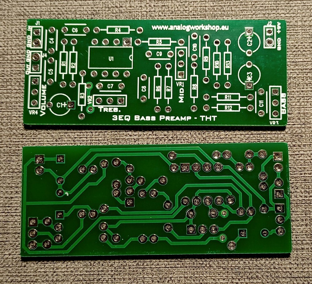 3EQ Bass Preamp - DIY PCB guitar