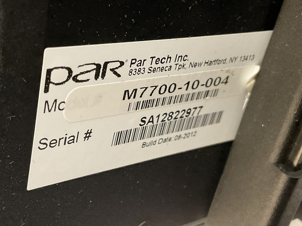 ParTech Par M7700 Touch Screen POS EverServ System Terminal Computer /JUA288