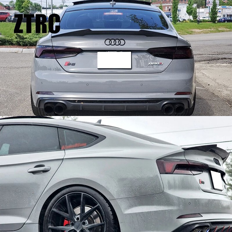 Carbon Fiber Trunk Wing Spoiler For AUDI A5 S5 RS5 B9 B9.5 Sportback 2017-2024