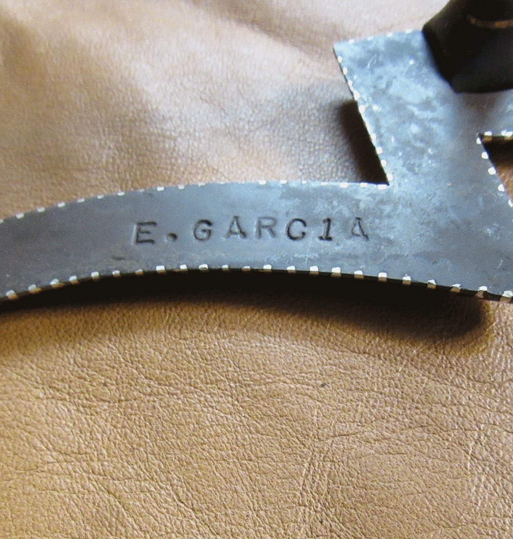 E Garcia 7 Shank Salinas Silver Bit Brown Finish